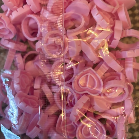 100PCS Lash Rings Glue Rings for Eyelash Extensions Eyelash Glue Holder - Picture 3 of 3